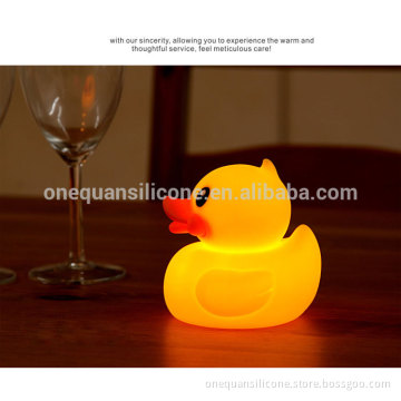 Cute Colorful Little Duck Dimming Cartoon LED Night Light Baby shaking lighting desian